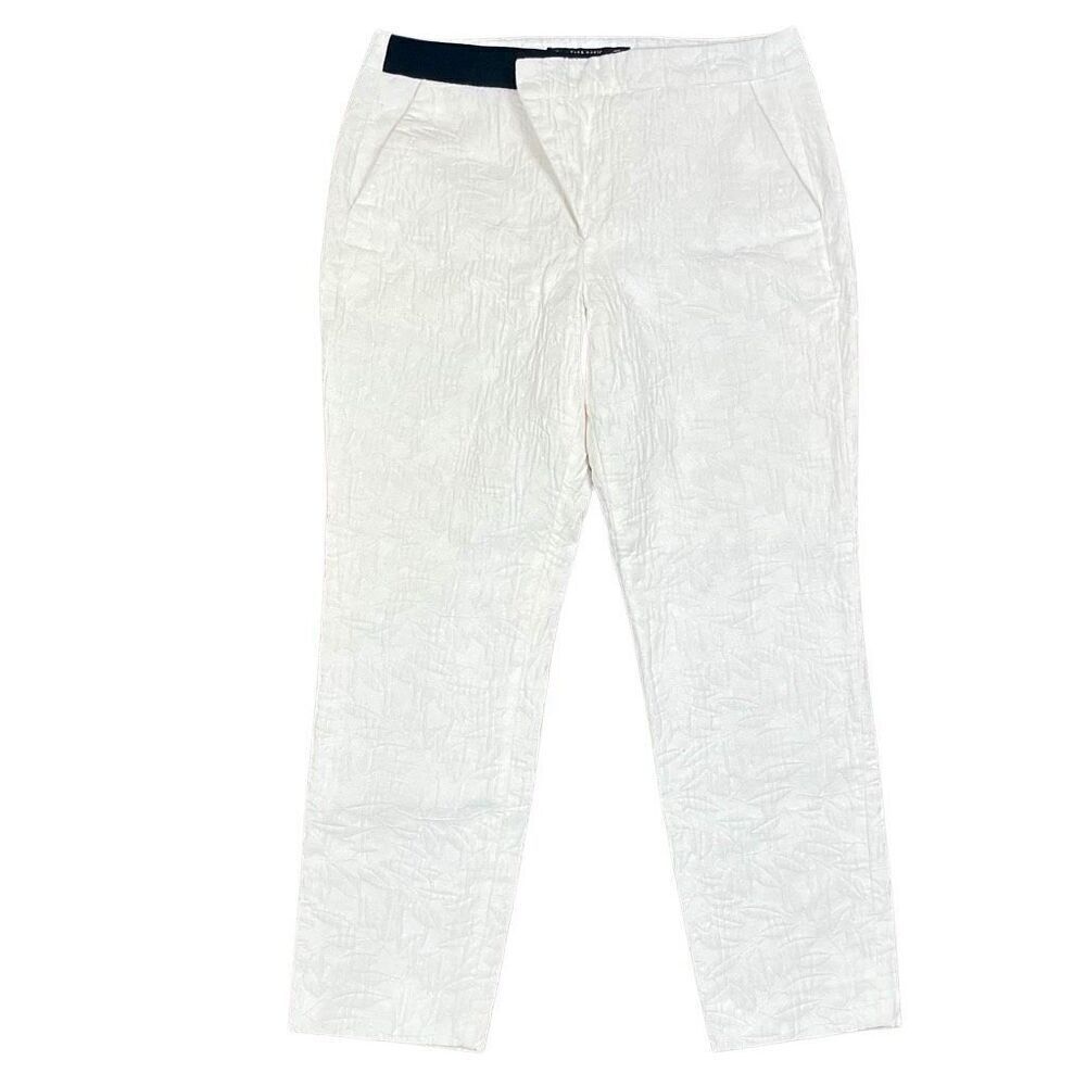 Zara Basic Collection Floral Textured Dress Pants Small